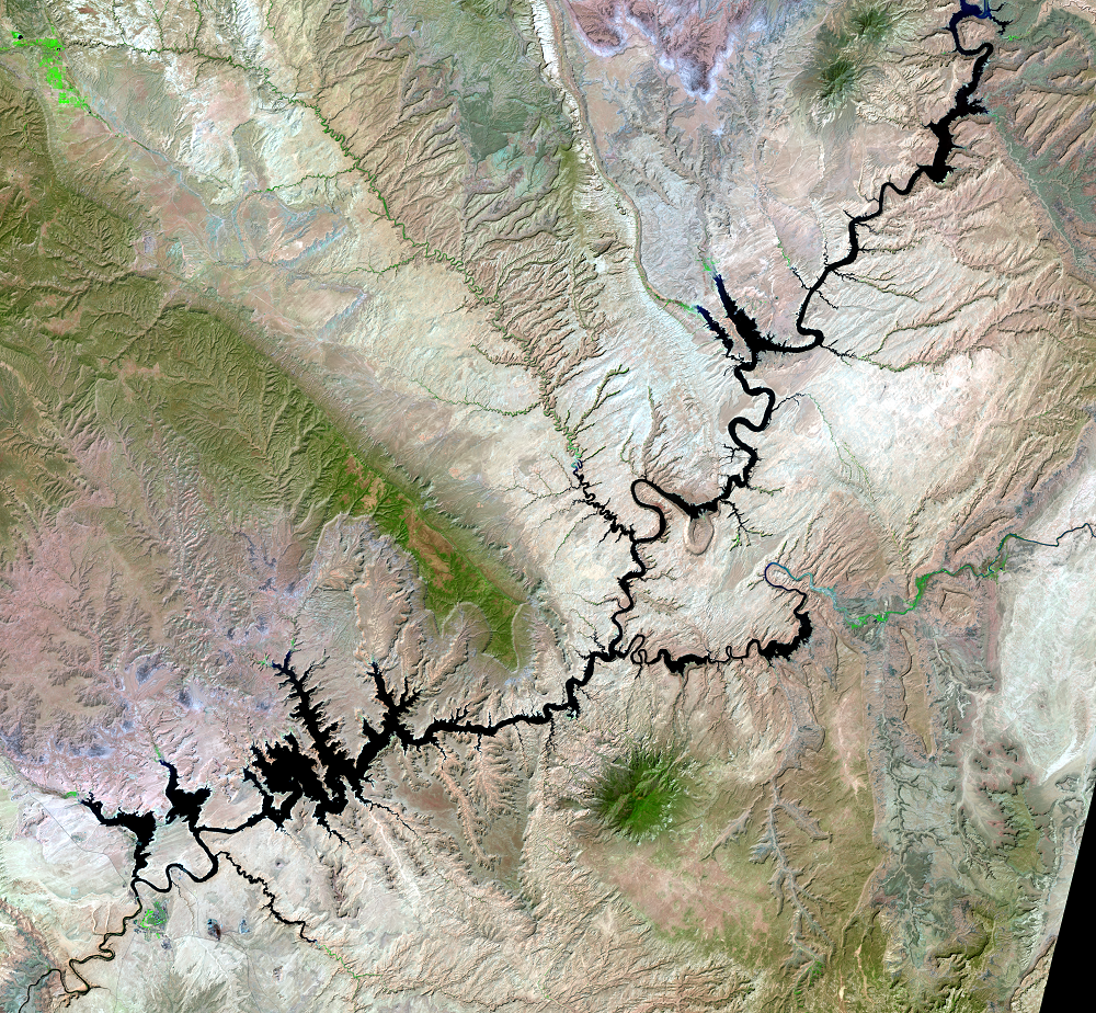 Aug. 19, 2018, Landsat 8 (path/row 37/34) — Lake Powell, Utah and Arizona, USA