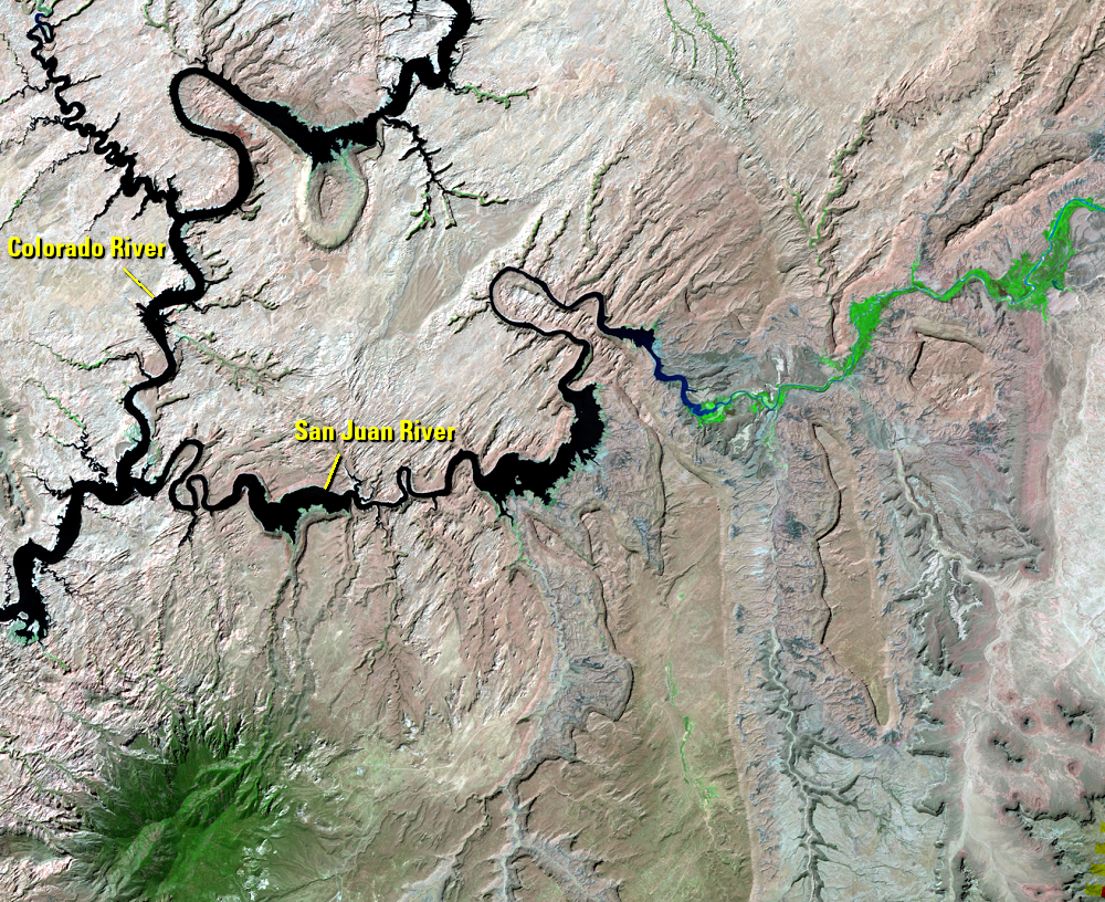 Aug. 31, 2005, Landsat 5 (path/row 37/34) — San Juan River, Utah, USA