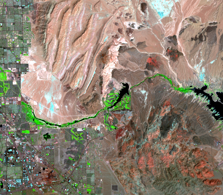 Aug. 9, 2021, Landsat 8 (path/row 39/35) — Lake Las Vegas, Nevada, USA