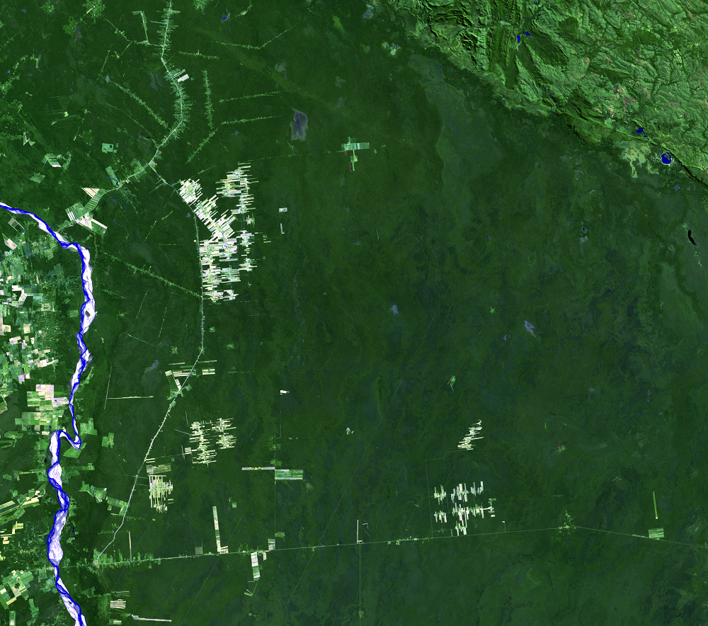 July 2, 1986, Landsat 5 (path/row 230/72) — Deforestation, Santa Cruz, Bolivia