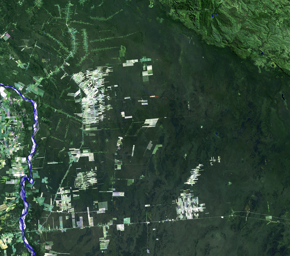 Aug. 11, 1989, Landsat 5 (path/row 230/72) — Deforestation, Santa Cruz, Bolivia