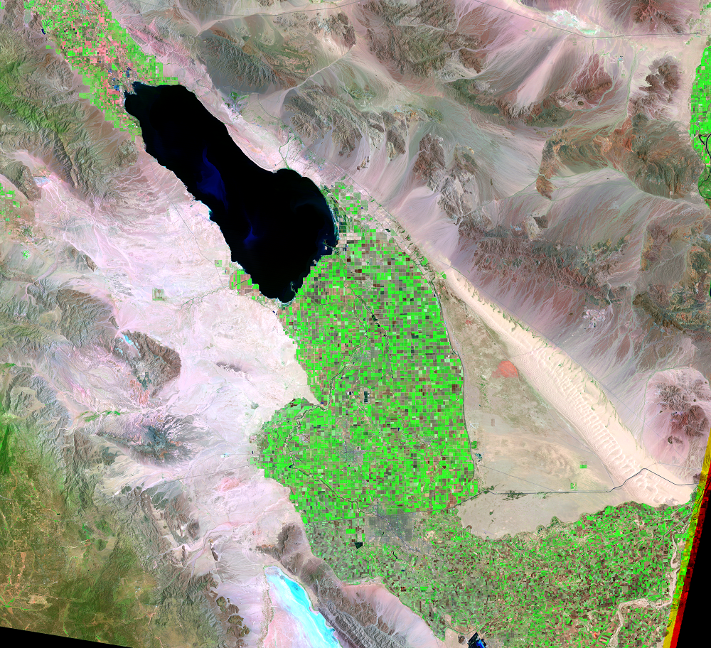 June 30, 1992, Landsat 4 (path/row 39/37) — Imperial Valley, California, USA