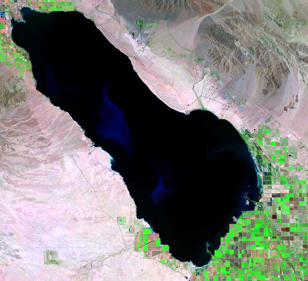 June 30, 1992, Landsat 4 (path/row 39/37) — Salton Sea, California, USA