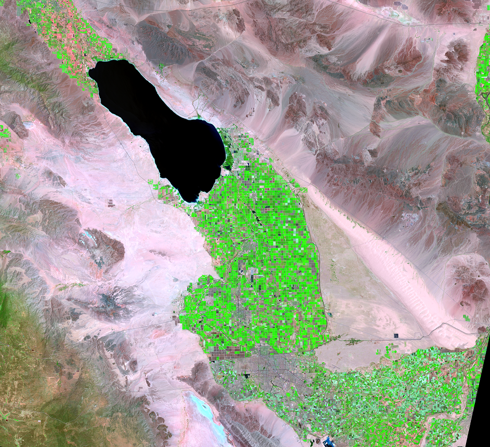 June 6, 2021, Landsat 8 (path/row 39/37) — Imperial Valley, California, USA