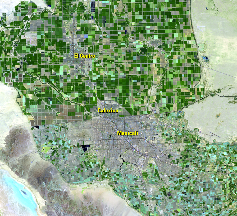 June 6, 2021, Landsat 8 (path/row 39/37) — Mexicali