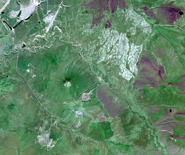 July 30, 2021, Sentinel-2A — Batagaika Crater, Russia