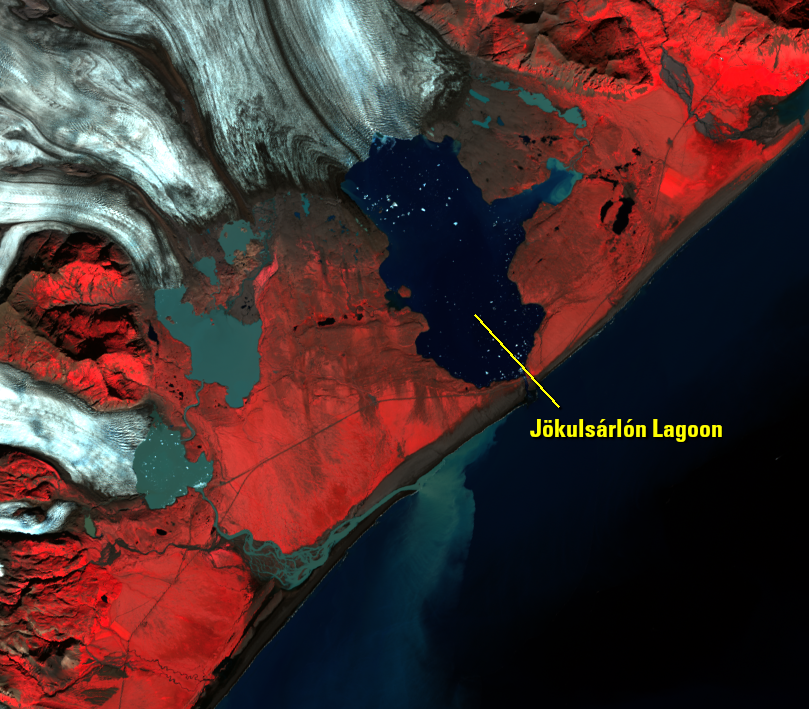 Sep. 9, 2021, Landsat 8 (path/row 217/15) — Jökulsárlón, Iceland