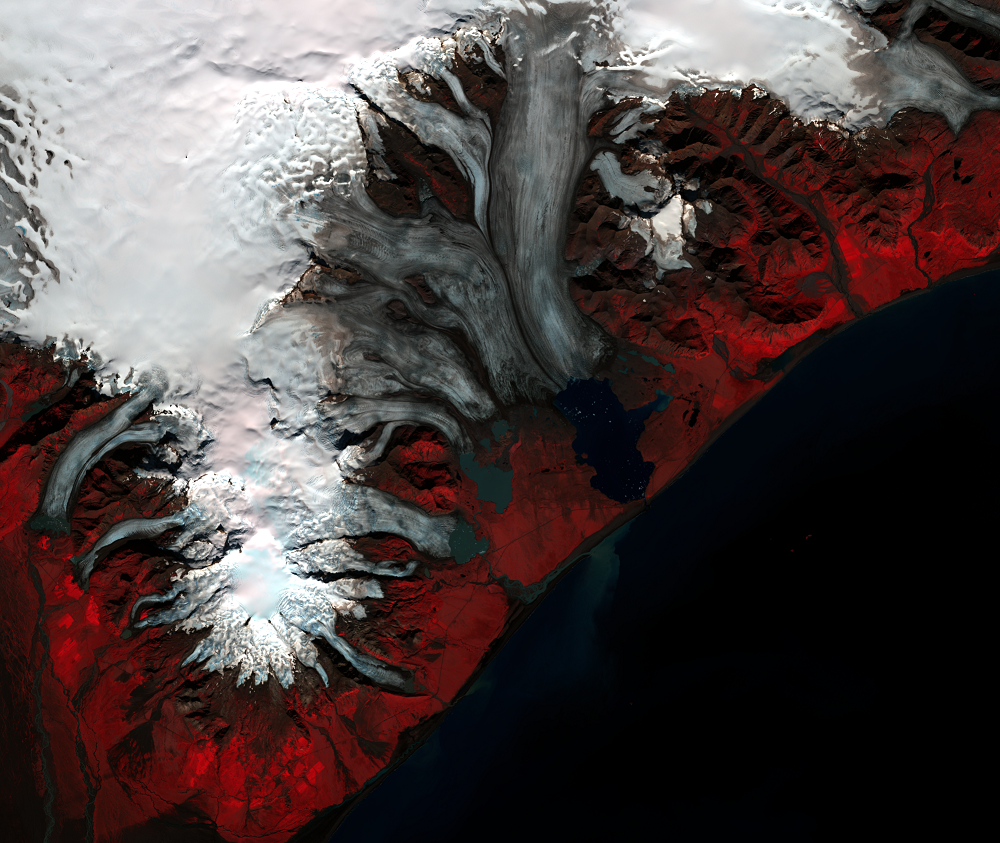 Sep. 9, 2021, Landsat 8 (path/row 217/15) — Breiðamerkurjökull, Iceland