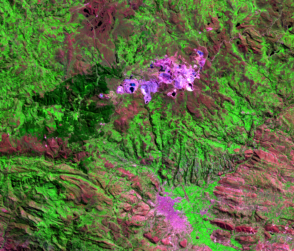 July 6, 2021, Landsat 8 (path/row 9/65) — Yanacocha Mine, Peru