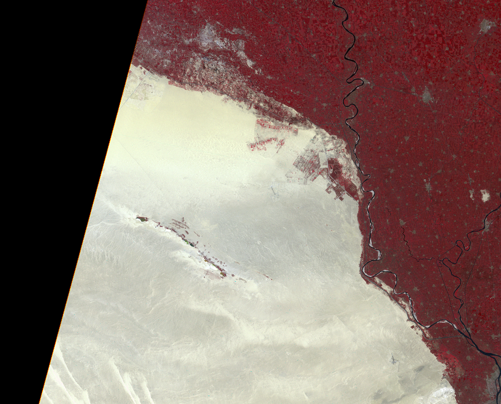 Aug. 31, 1972, Landsat 1 (path/row 190/39) — Cairo, Egypt
