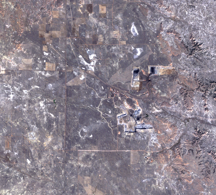 Sept. 23, 1992, Landsat 5 (path/row 34/30) — Black Thunder Mine, Wyoming, USA