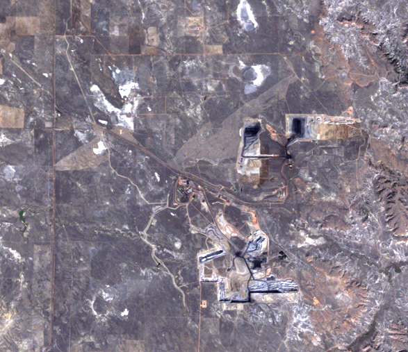 Sept. 23, 1992, Landsat 5 (path/row 34/30) — Mining process in the Powder River Basin, Wyoming, USA