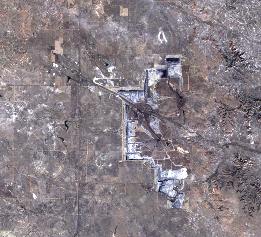 Sept. 22, 2003, Landsat 5 (path/row 34/30) — Black Thunder Mine, Wyoming, USA