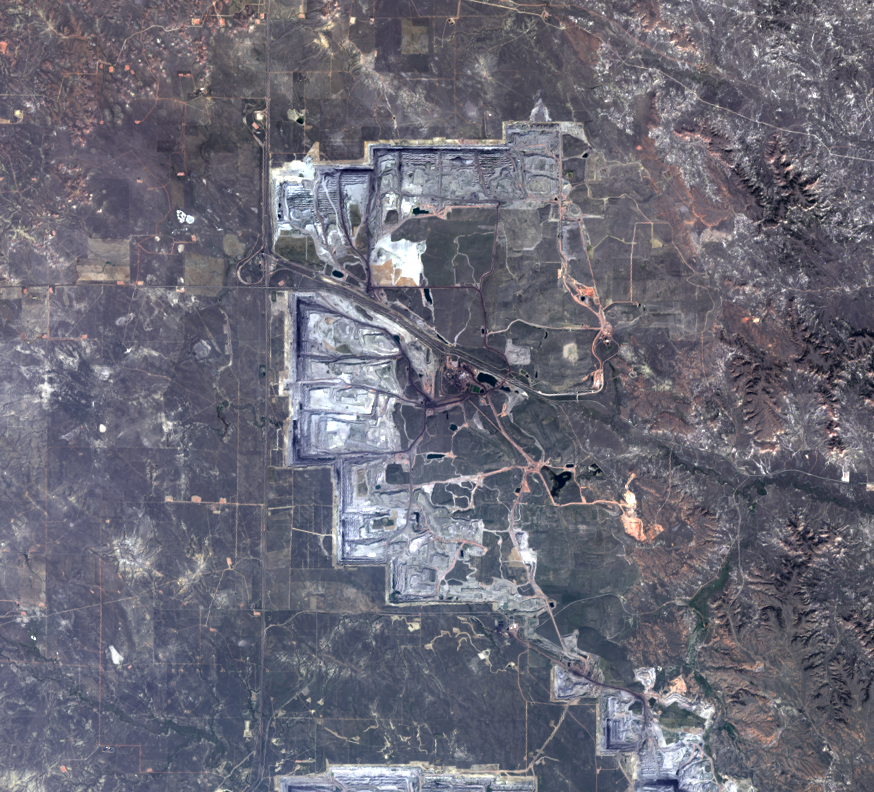 Sept. 7, 2021, Landsat 8 (path/row 34/30) — Black Thunder Mine, Wyoming, USA