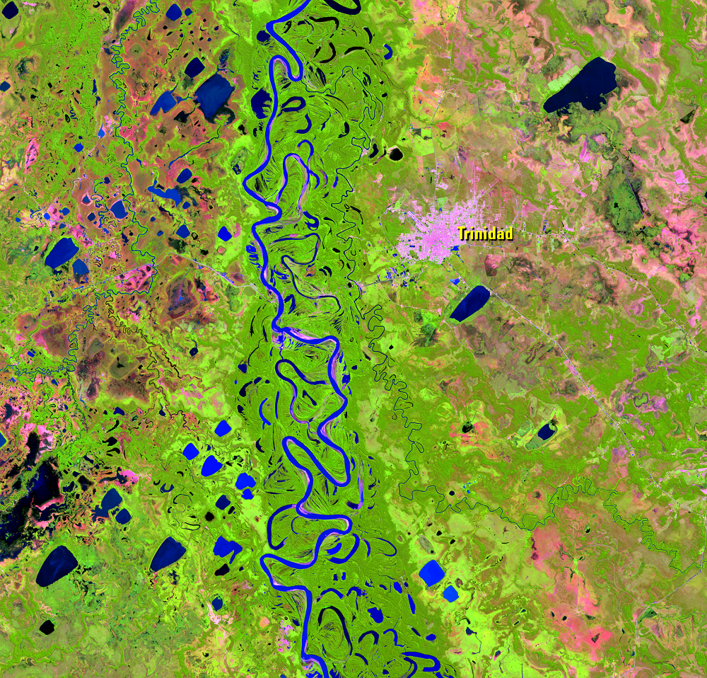June 30, 2021, Landsat 8 (path/row 232/70) — Mamoré River, Bolivia