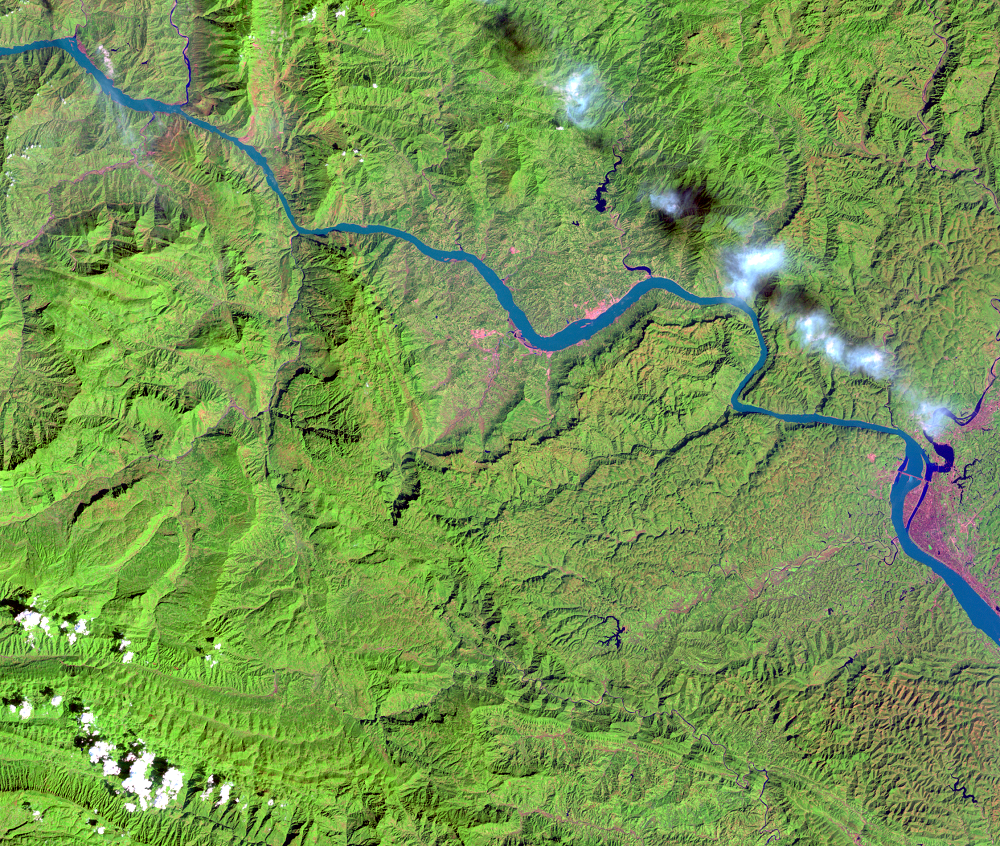Sept. 24, 1993, Landsat 5 (path/row 125/39) — Three Gorges Dam, China