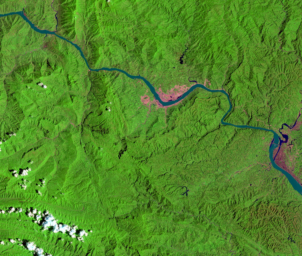 Aug. 15, 1996, Landsat 5 (path/row 125/39) — Three Gorges Dam, China