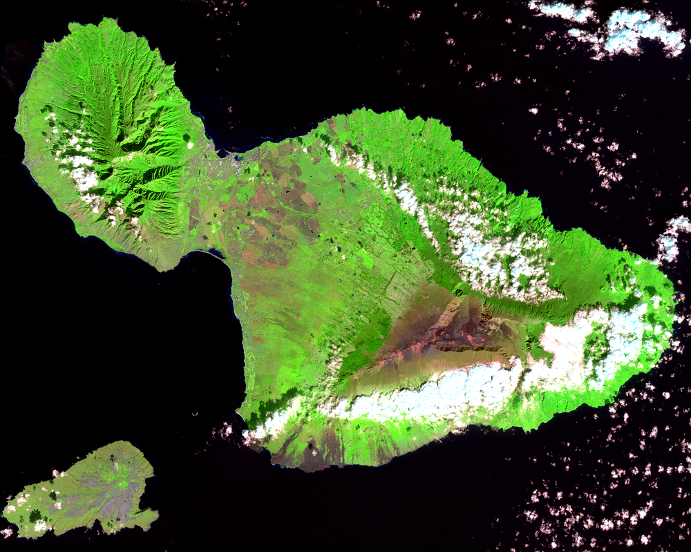 Jan. 10, 2017, Landsat 8 (path/row 63/46) — Maui, Hawaii, USA