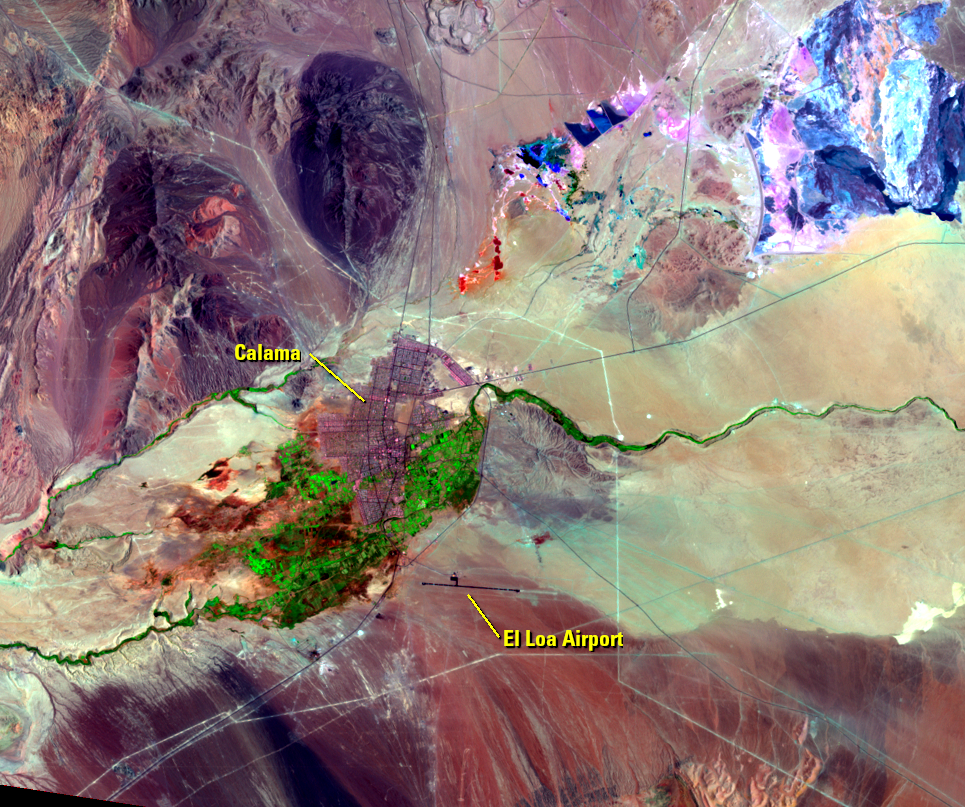 Dec. 17, 1999, Landsat 7 (path/row 1/75) — Calama, Chile