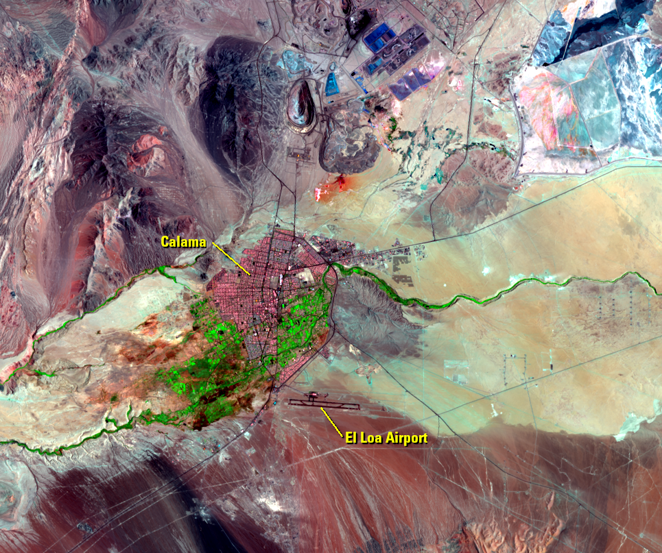 Jan. 1, 2020, Landsat 8 (path/row 1/75) — Calama, Chile