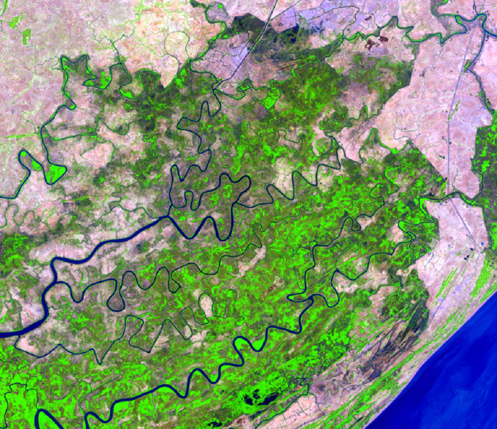 Jan. 29, 2014, Landsat 8 (path/row 133/49) — Ayeyarwady Delta, Myanmar