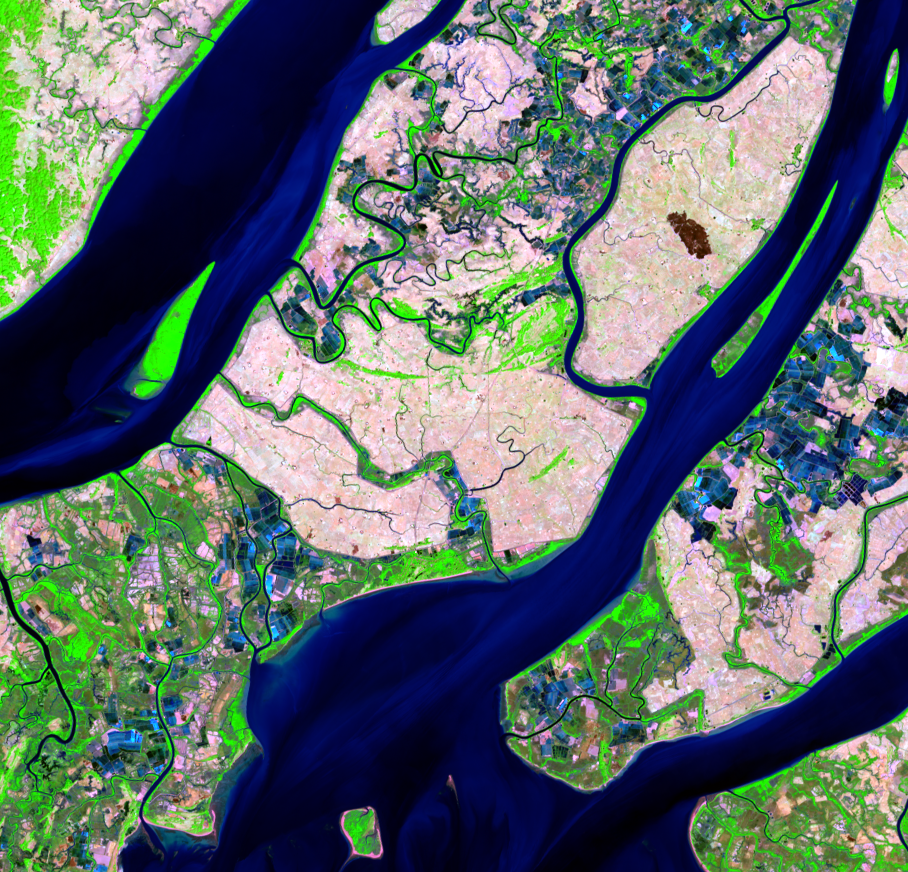 Feb. 6, 2017, Landsat 8 (path/row 133/49) — Ayeyarwady Delta, Myanmar