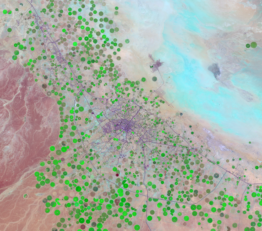 Mar. 14, 2018, Landsat 8 (path/row 172/39) — Tubarjal, Saudi Arabia