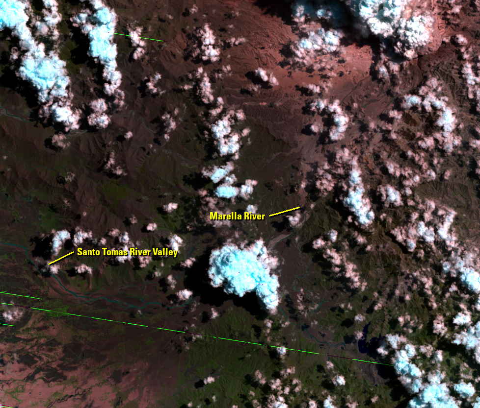 July 2, 1991, Landsat 5 (path/row 116/50) — formation of Mapanuepe Lake, Philippines