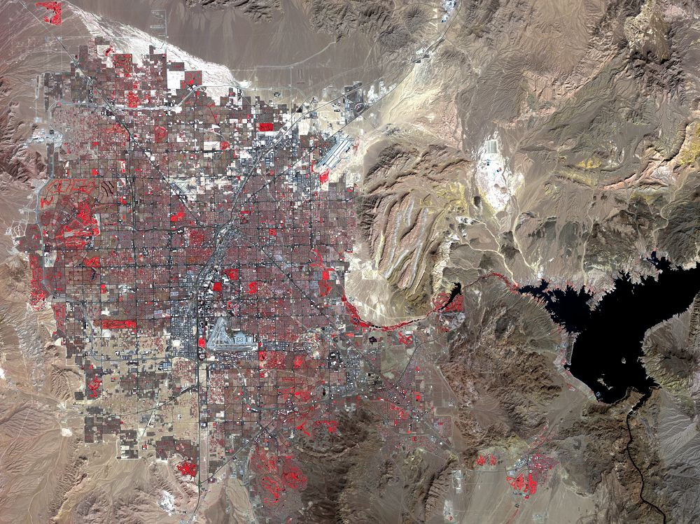 Oct. 6, 2013, Landsat 8 (path/row 39/35) — Las Vegas, Nevada, USA