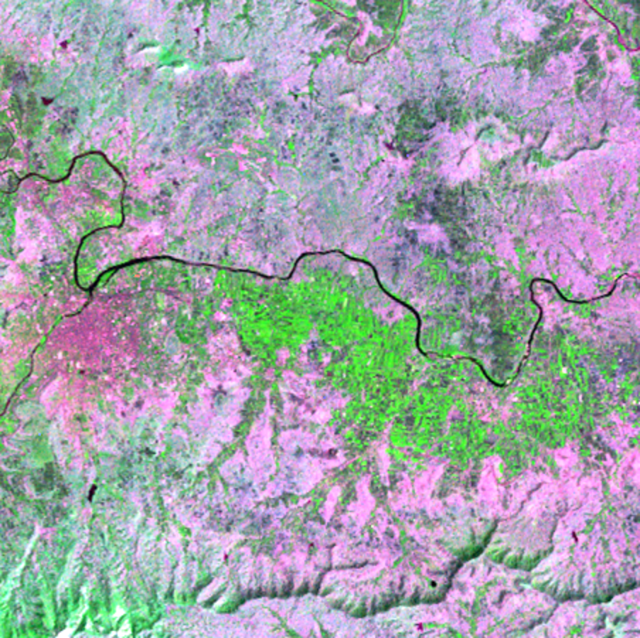 Nov. 3, 1976, Landsat 2 (path/row 158/47) — Pune, India