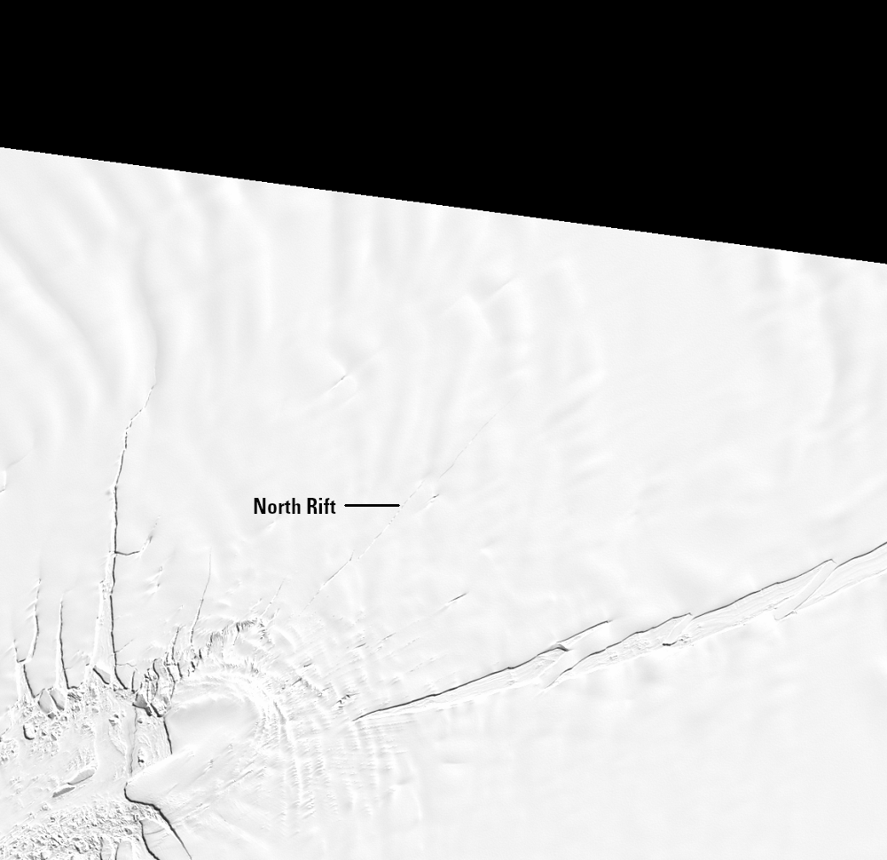 Nov. 20, 2018, Landsat 8 (path/row 185/114) — North Rift, Brunt Ice Shelf, Antarctica