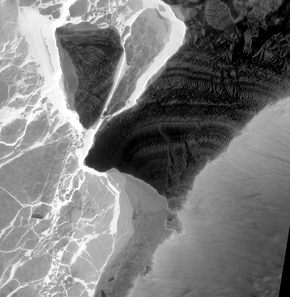 Aug. 1, 2021, Landsat 8 (path/row 184/113,114) — Iceberg A-74, Brunt Ice Shelf, Antarctica
