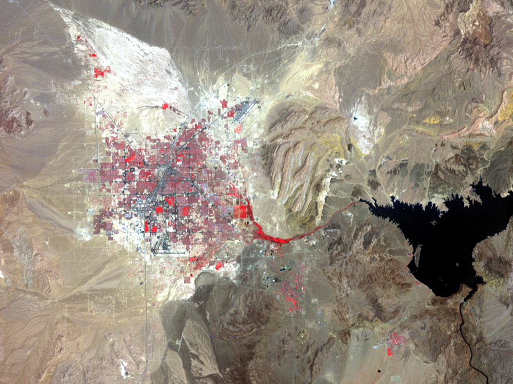  May 30, 1982, Landsat 3 (path/row 42/35) — Las Vegas, Nevada, USA
