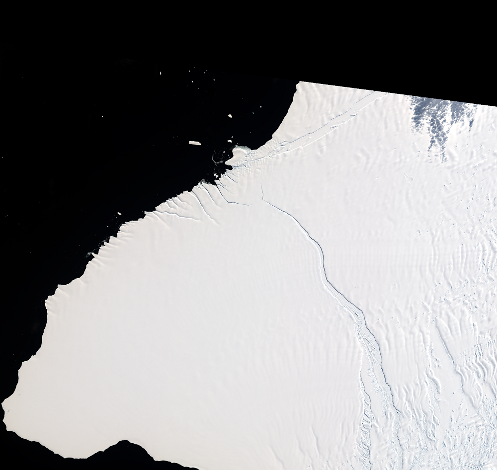 Feb. 8, 2022, Landsat 9 (path/row 185/114) — Brunt Ice Shelf, Antarctica