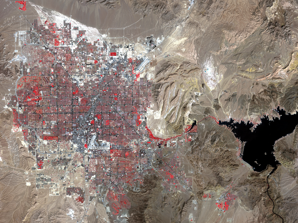 Sept. 17, 2006, Landsat 5 (path/row 39/35) — Las Vegas, Nevada, USA