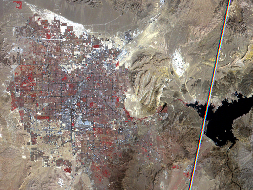 Sept. 17, 2012, Landsat 5 (path/row 39/35) — Las Vegas, Nevada, USA