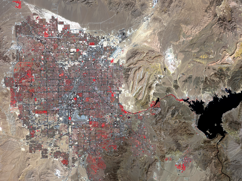 Sept. 18, 2018, Landsat 8 (path/row 39/35) — Las Vegas, Nevada, USA