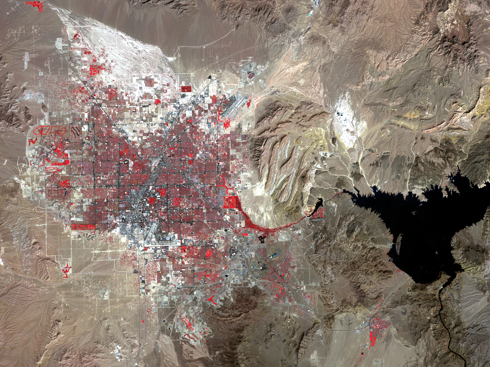 Sept. 27, 1998, Landsat 5 (path/row 39/35) — Las Vegas, Nevada, USA