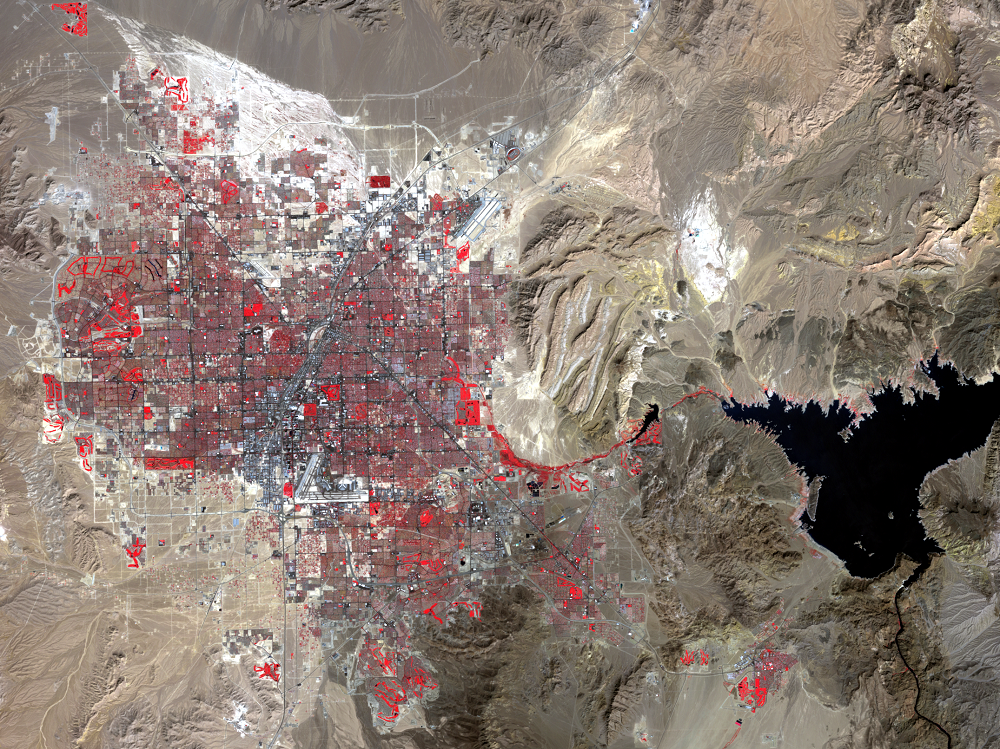 Sept. 30, 2002, Landsat 7 (path/row 39/35) — Las Vegas, Nevada, USA