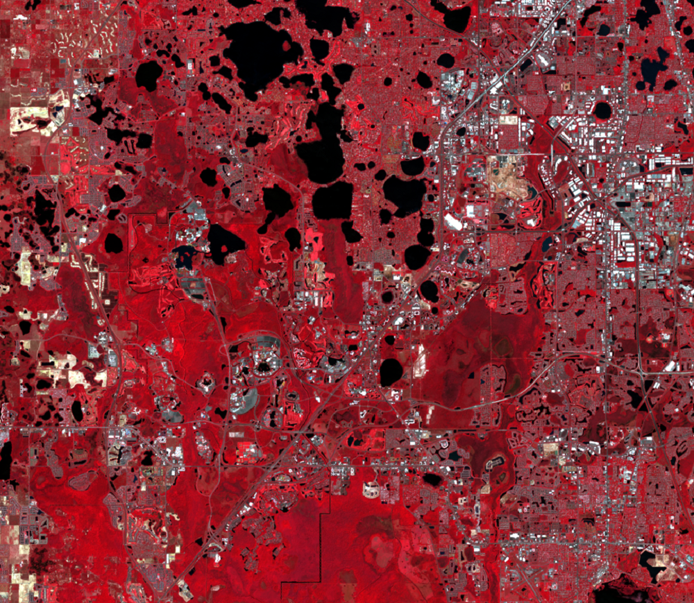 Mar. 28, 2022, Landsat 9 (path/row 16/40) — Location of Disney World and Epcot, Orlando, Florida, USA