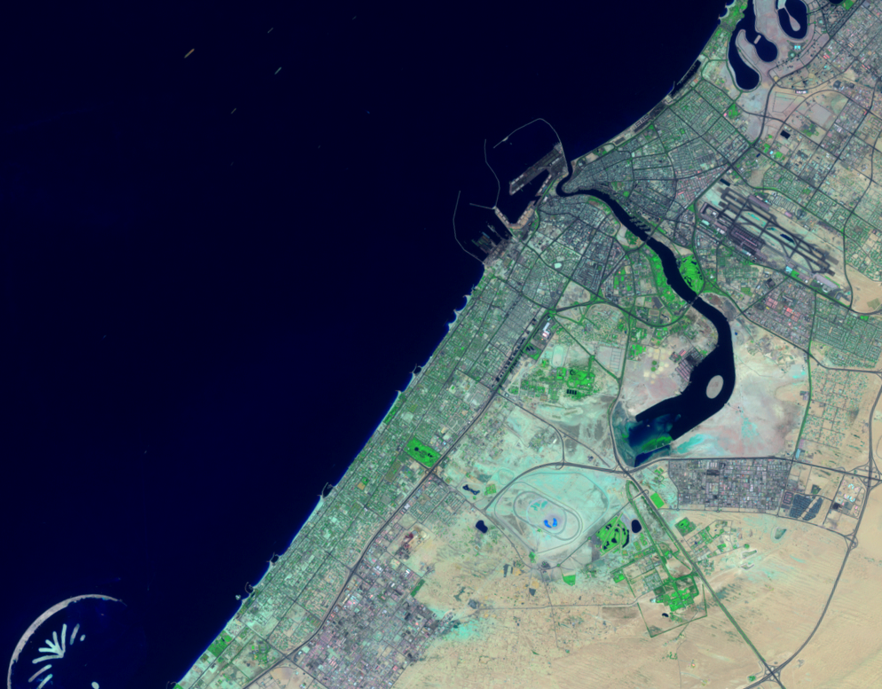 Sept. 30, 2002, Landsat 7 (path/row 160/42,43) — The World, Dubai, United Arab Emirates