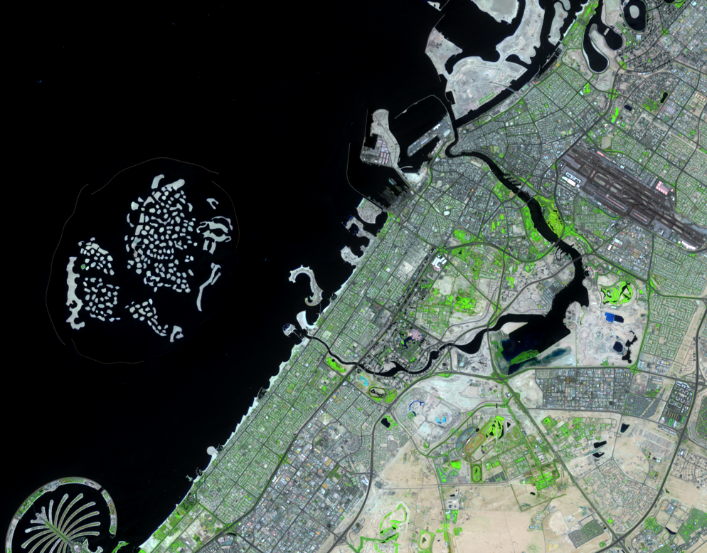 May 10, 2017, Landsat 8 (path/row 160/42,43) — The World, Dubai, United Arab Emirates