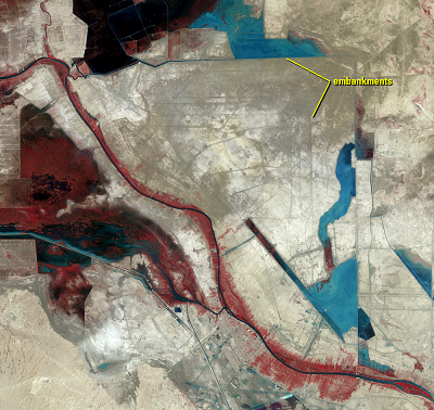 Apr. 29, May 8, 1986, Landsat 5 (path/row 165,166/38,39) — Mesopotamian Marshes, Iraq