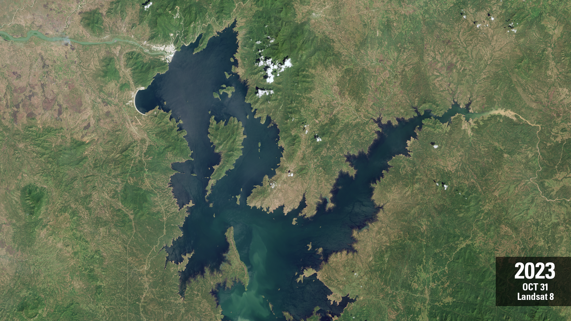Landsat Views of Africa's Largest Hydro Dam after
