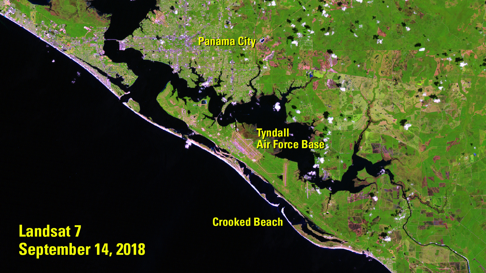 Florida Panhandle before Hurricane Michael made landfall