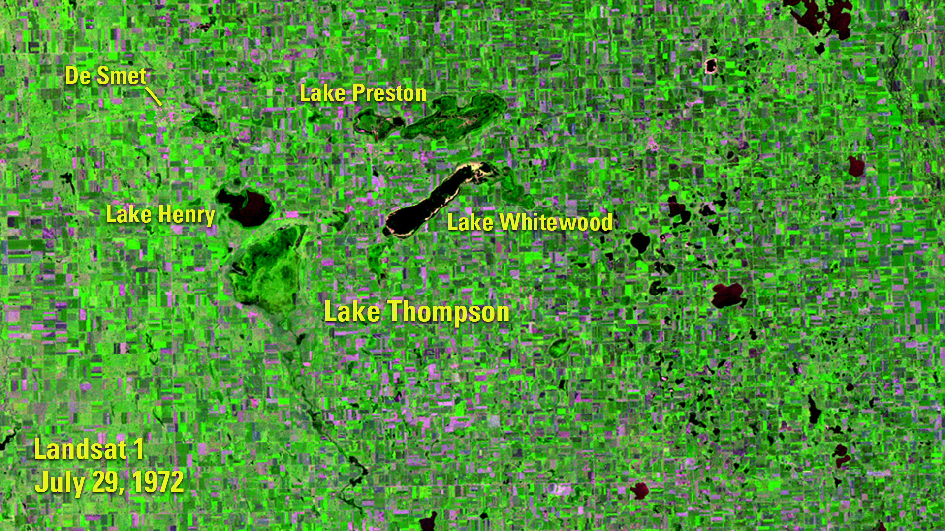Lake Thompson, South Dakota before