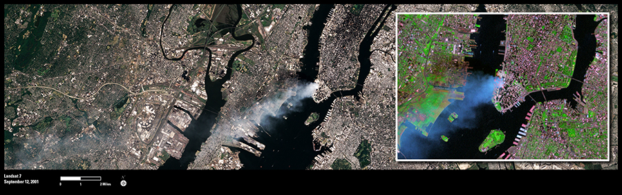 Landsat Records Aftermath of Historic World Trade Center Attack