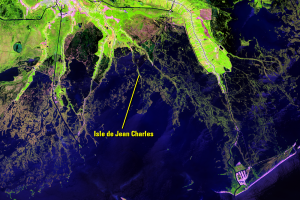 Isle de Jean Charles, Louisiana, USA