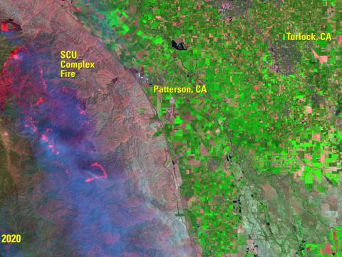 Fire Footprints Stretch across California