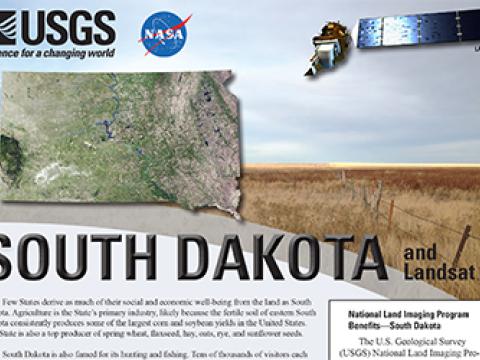South Dakota and Landsat Fact Sheet image